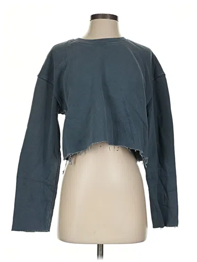 Pre-owned Zara Sweatshirt In Teal