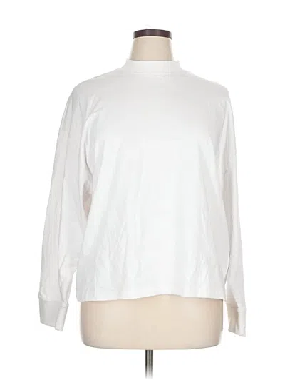 Pre-owned Zara Sweatshirt In White