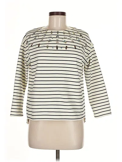 Pre-owned Zara Sweatshirt In White