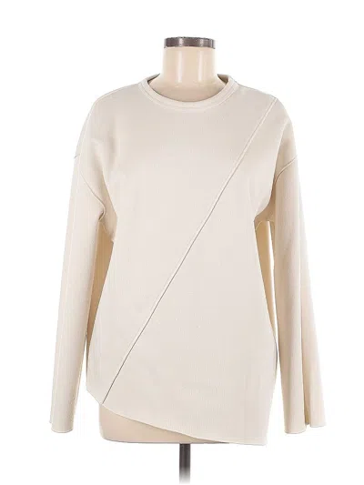 Pre-owned Zara Sweatshirt In White