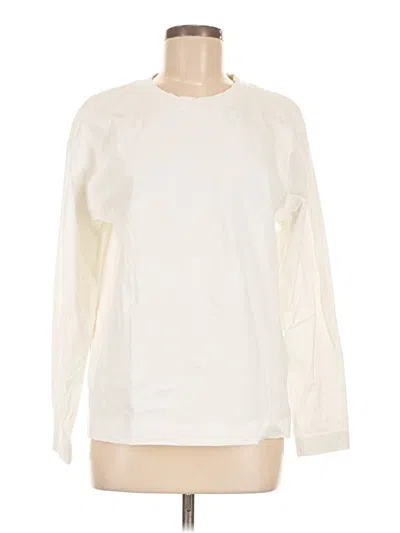 Pre-owned Zara Sweatshirt In White