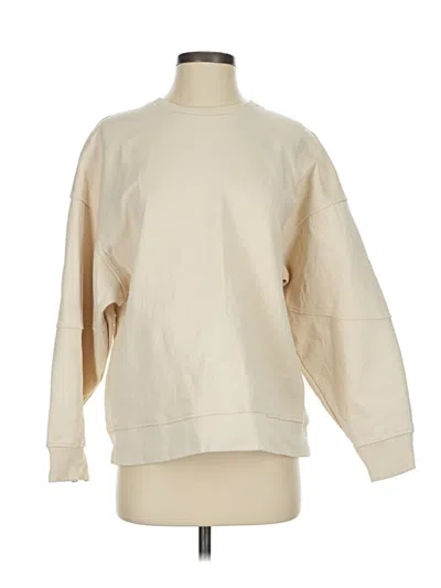 Pre-owned Zara Sweatshirt In White