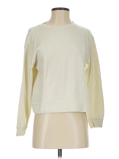 Pre-owned Zara Sweatshirt In White