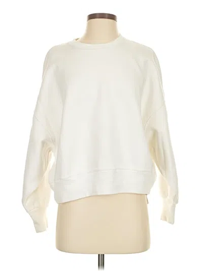 Pre-owned Zara Sweatshirt In White