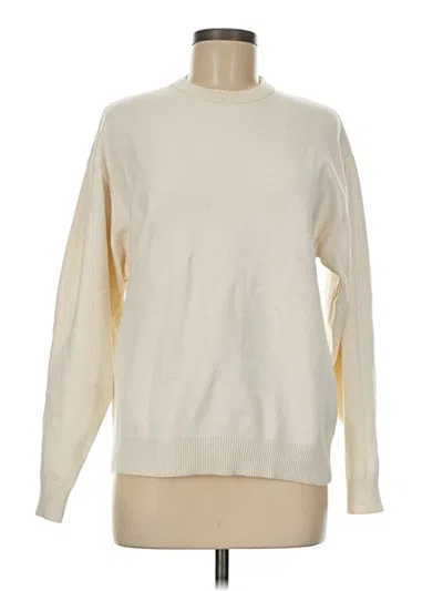 Pre-owned Zara Sweatshirt In White
