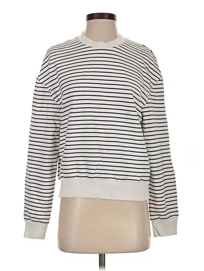 Pre-owned Zara Sweatshirt In White