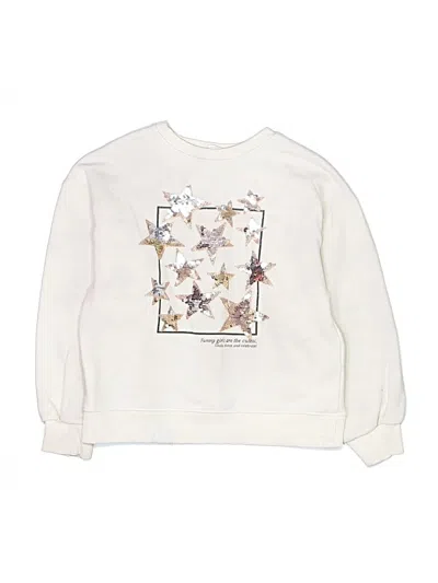 Pre-owned Zara Kids' Sweatshirt In White