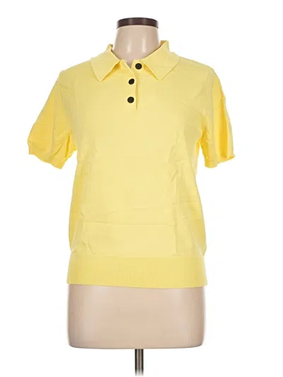 Pre-owned Zara Sweatshirt In Yellow