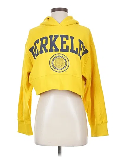 Pre-owned Zara Sweatshirt In Yellow