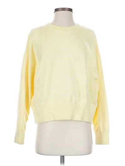 Pre-owned Zara Sweatshirt In Yellow