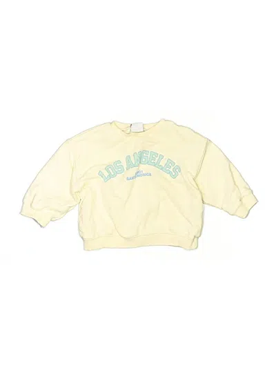 Pre-owned Zara Kids' Sweatshirt In Yellow