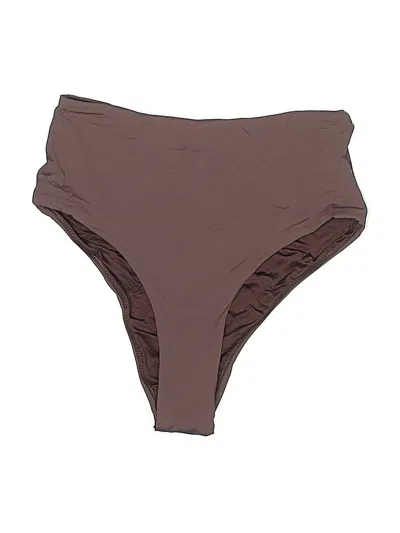 Pre-owned Zara Swimsuit Bottoms In Brown