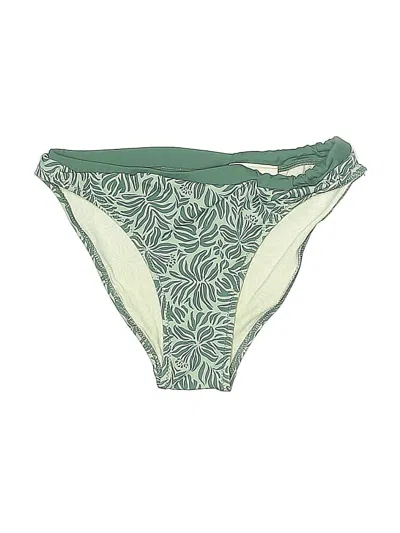 Pre-owned Zara Swimsuit Bottoms In Green