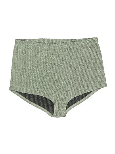 Pre-owned Zara Swimsuit Bottoms In Green