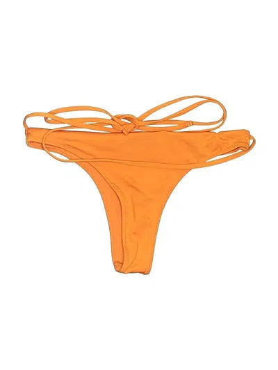 Pre-owned Zara Swimsuit Bottoms In Orange