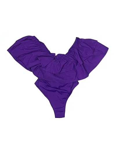 Pre-owned Zara Swimsuit Bottoms In Purple