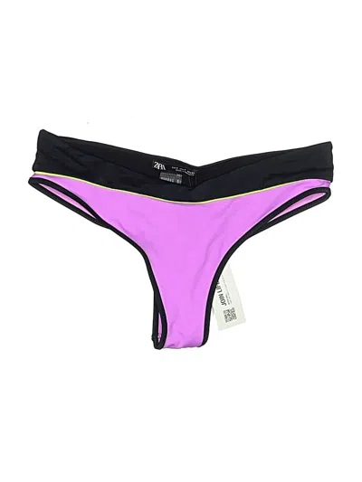Zara Swimsuit Bottoms In Purple