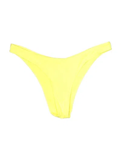 Pre-owned Zara Swimsuit Bottoms In Yellow