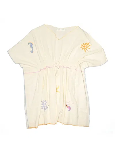 Pre-owned Zara Swimsuit Cover Up In Ivory