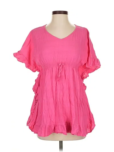 Pre-owned Zara Swimsuit Cover Up In Pink