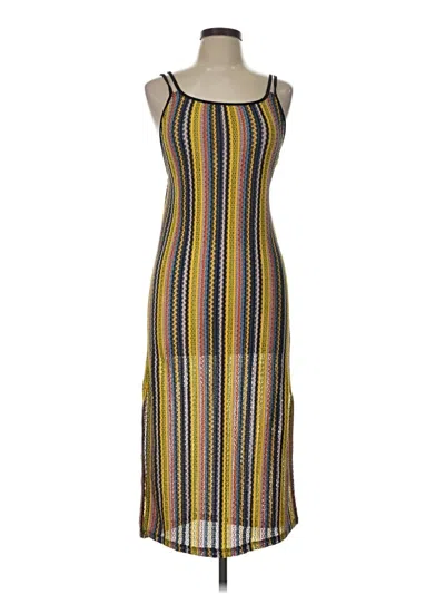 Pre-owned Zara Swimsuit Cover Up In Yellow