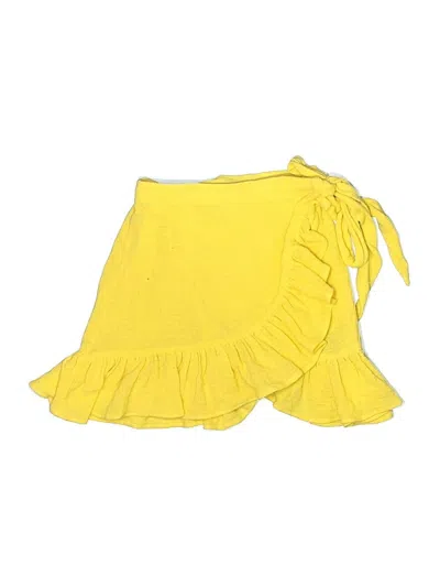 Pre-owned Zara Swimsuit Cover Up In Yellow