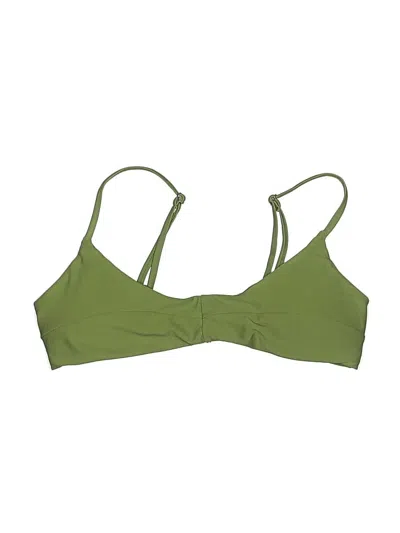 Pre-owned Zara Swimsuit Top Green Swimwear