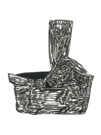 Pre-owned Zara Swimsuit Top Silver Swimwear