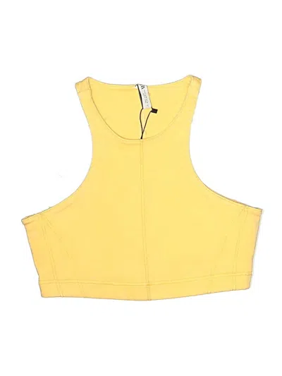 Zara Swimsuit Top Yellow Swimwear