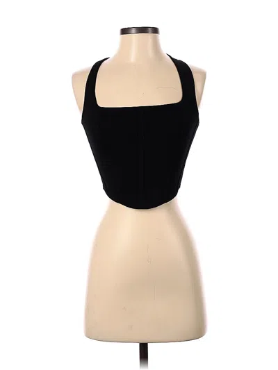Pre-owned Zara Tank Top Black Halter Neckline Tops