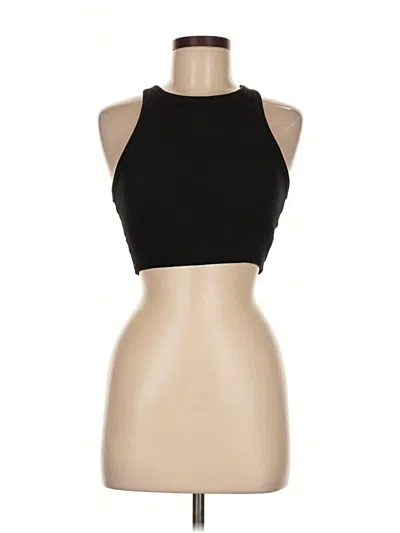 Pre-owned Zara Tank Top Black Halter Neckline Tops