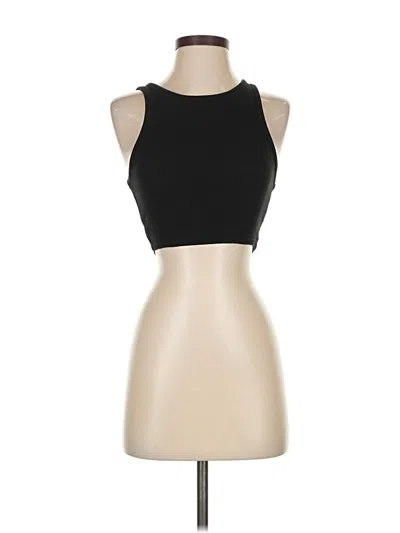 Pre-owned Zara Tank Top Black Halter Neckline Tops