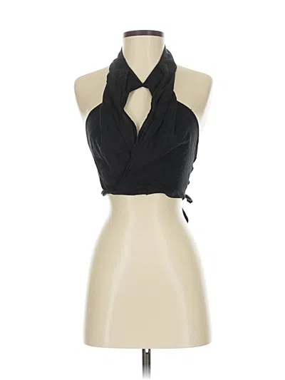 Pre-owned Zara Tank Top Black Halter Neckline Tops