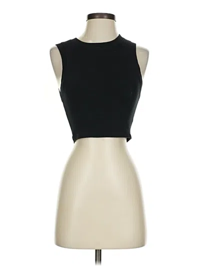 Pre-owned Zara Tank Top Black Halter Neckline Tops