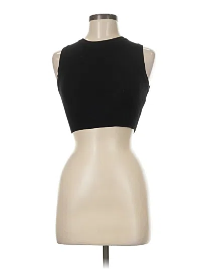 Pre-owned Zara Tank Top Black Halter Neckline Tops