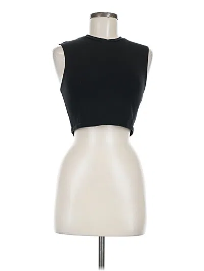 Pre-owned Zara Tank Top Black Halter Neckline Tops