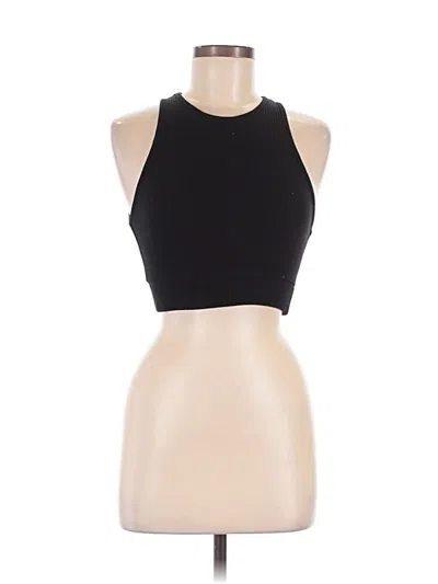 Pre-owned Zara Tank Top Black Halter Neckline Tops