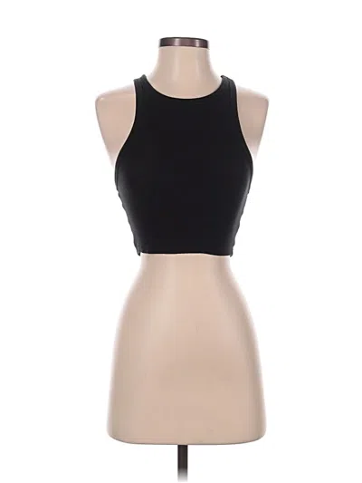 Pre-owned Zara Tank Top Black Halter Neckline Tops