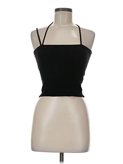 Pre-owned Zara Tank Top Black Halter Neckline Tops