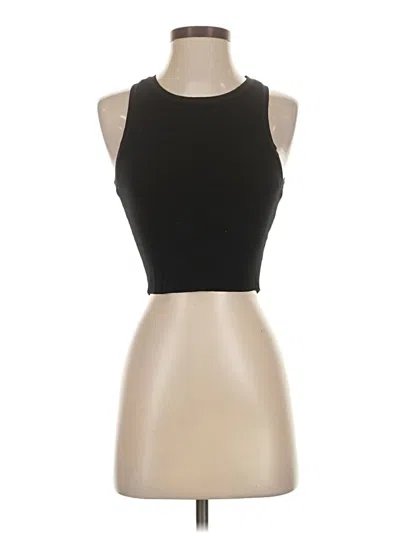Pre-owned Zara Tank Top Black Halter Neckline Tops