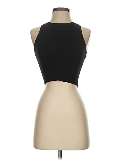 Pre-owned Zara Tank Top Black Halter Neckline Tops