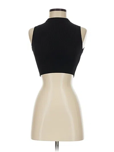 Pre-owned Zara Tank Top Black Halter Neckline Tops