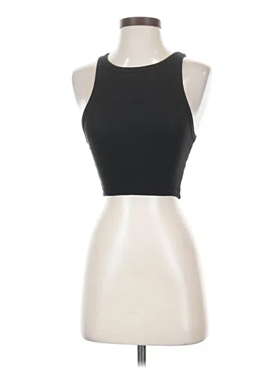 Pre-owned Zara Tank Top Black Halter Neckline Tops
