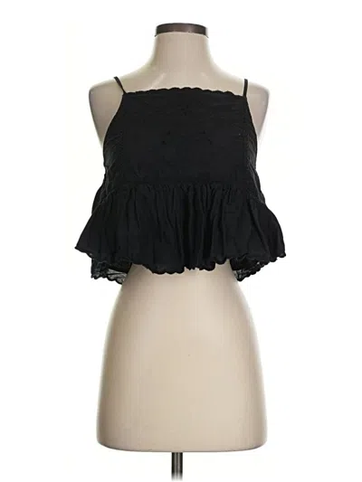 Pre-owned Zara Tank Top Black Halter Neckline Tops