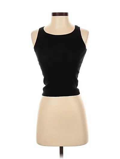 Pre-owned Zara Tank Top Black Halter Neckline Tops