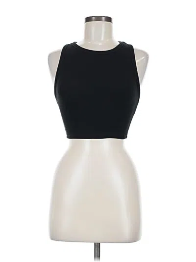 Pre-owned Zara Tank Top Black Halter Neckline Tops