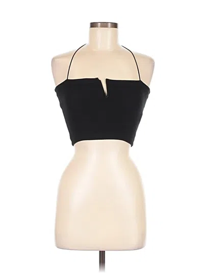 Pre-owned Zara Tank Top Black Halter Neckline Tops