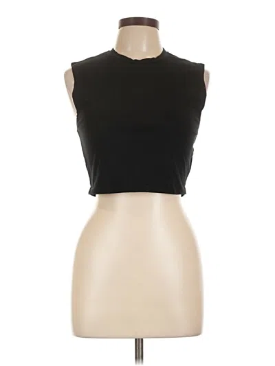 Pre-owned Zara Tank Top Black Halter Neckline Tops