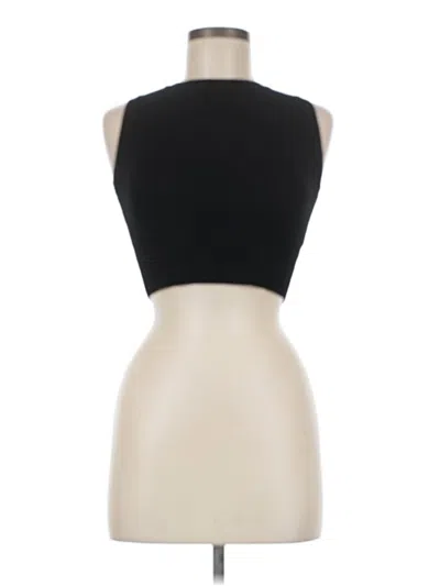 Pre-owned Zara Tank Top Black Halter Neckline Tops