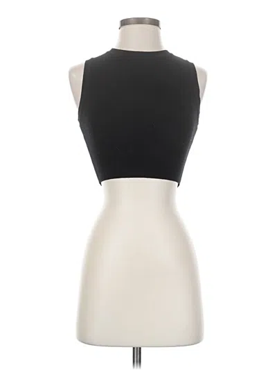 Pre-owned Zara Tank Top Black Halter Neckline Tops
